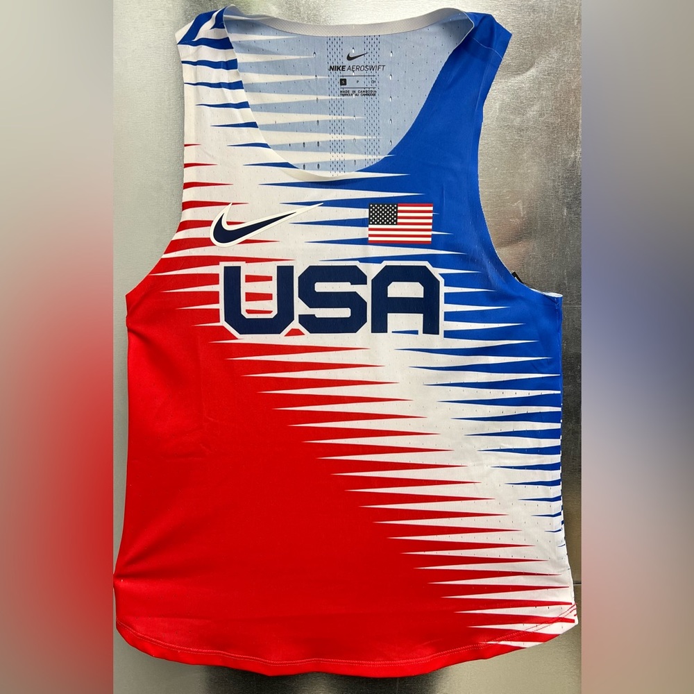 Nike Dri-FIT ADV Team USA AeroSwift Running Tank CV0414-657 Women’s Size S
